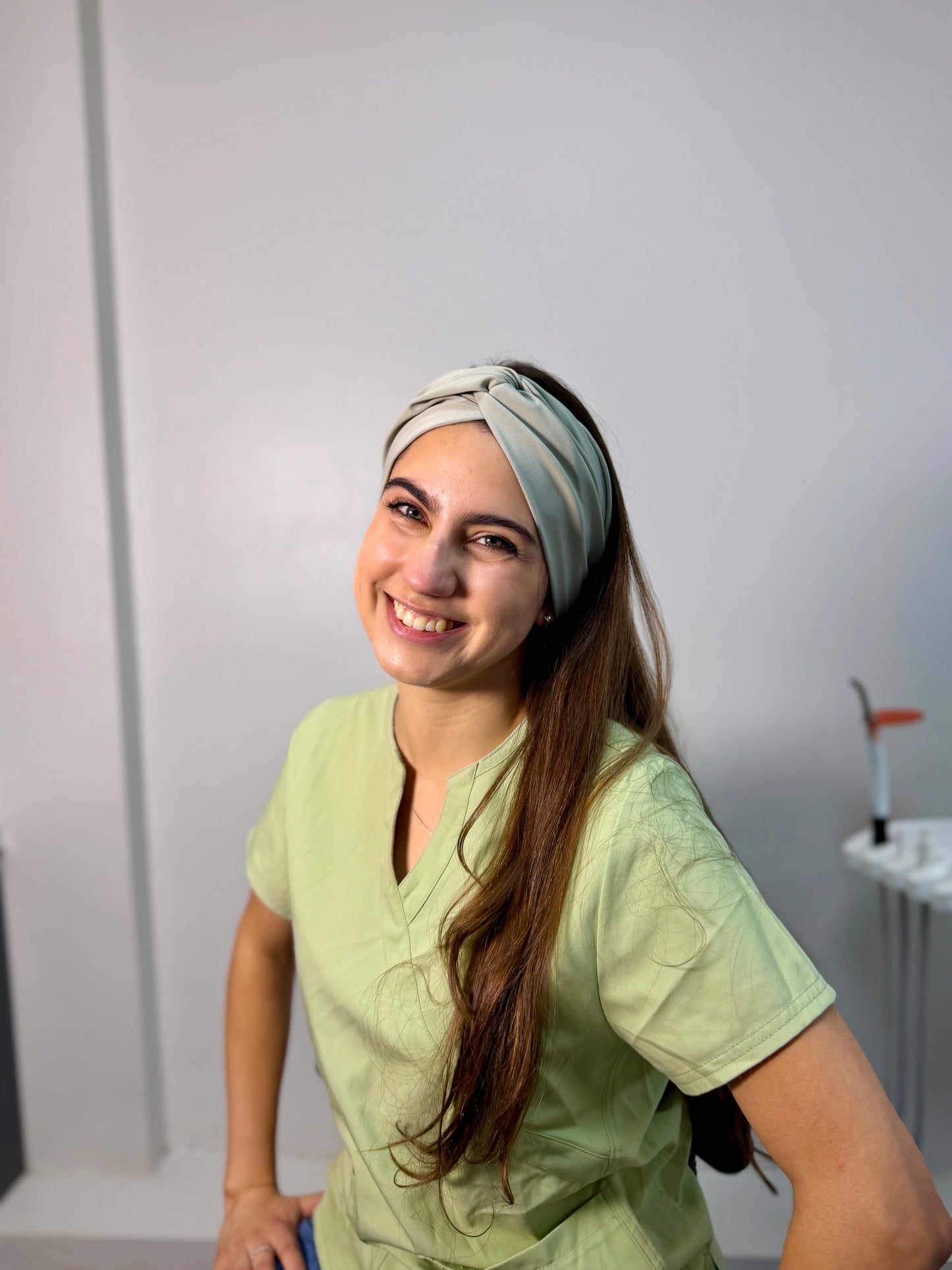 Turbante verde oliva