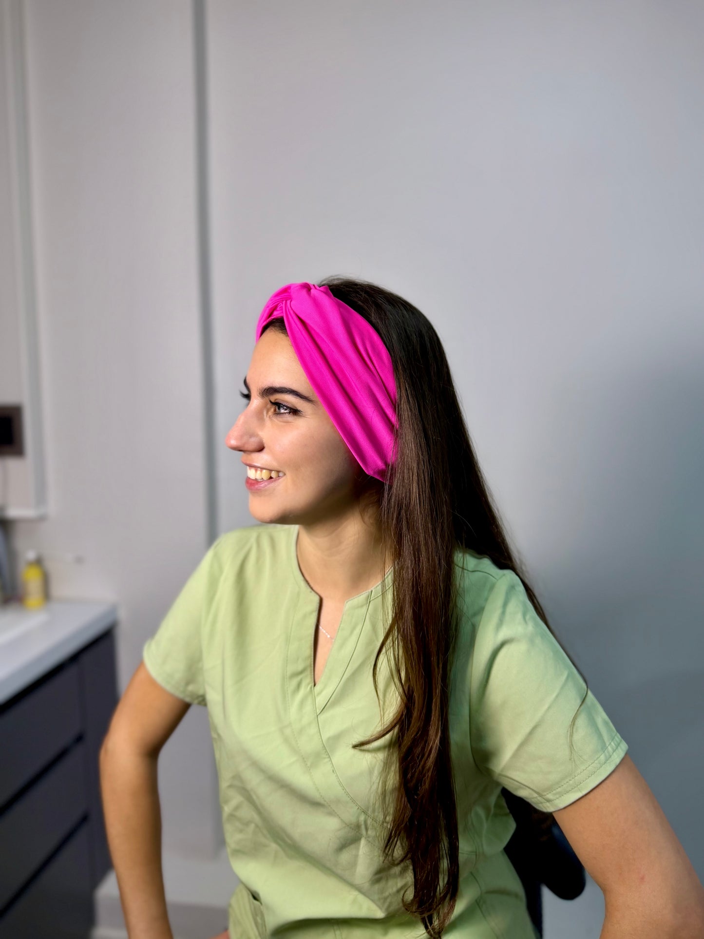 Turbante fucsia lycra fria