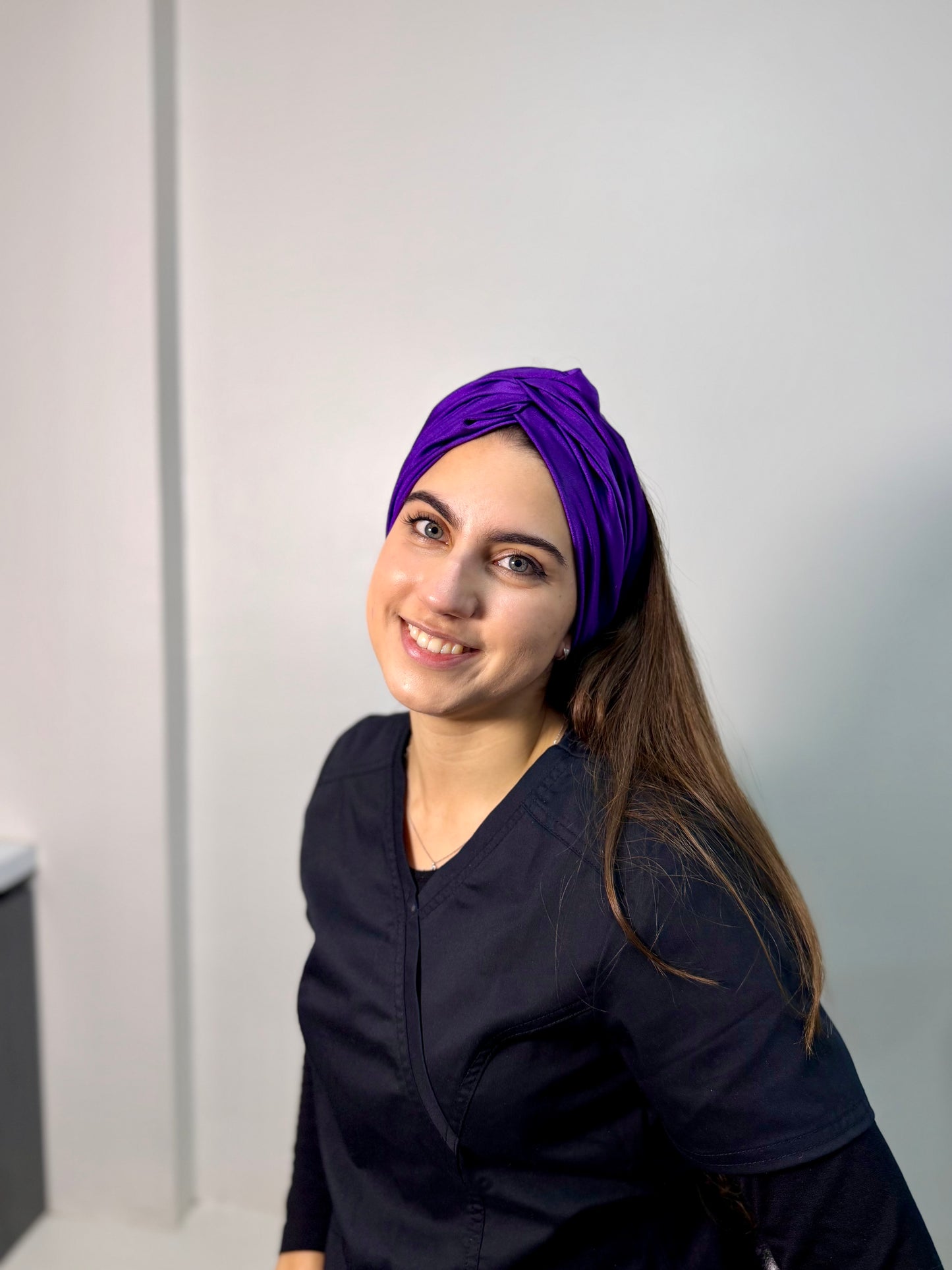 Turbante morado