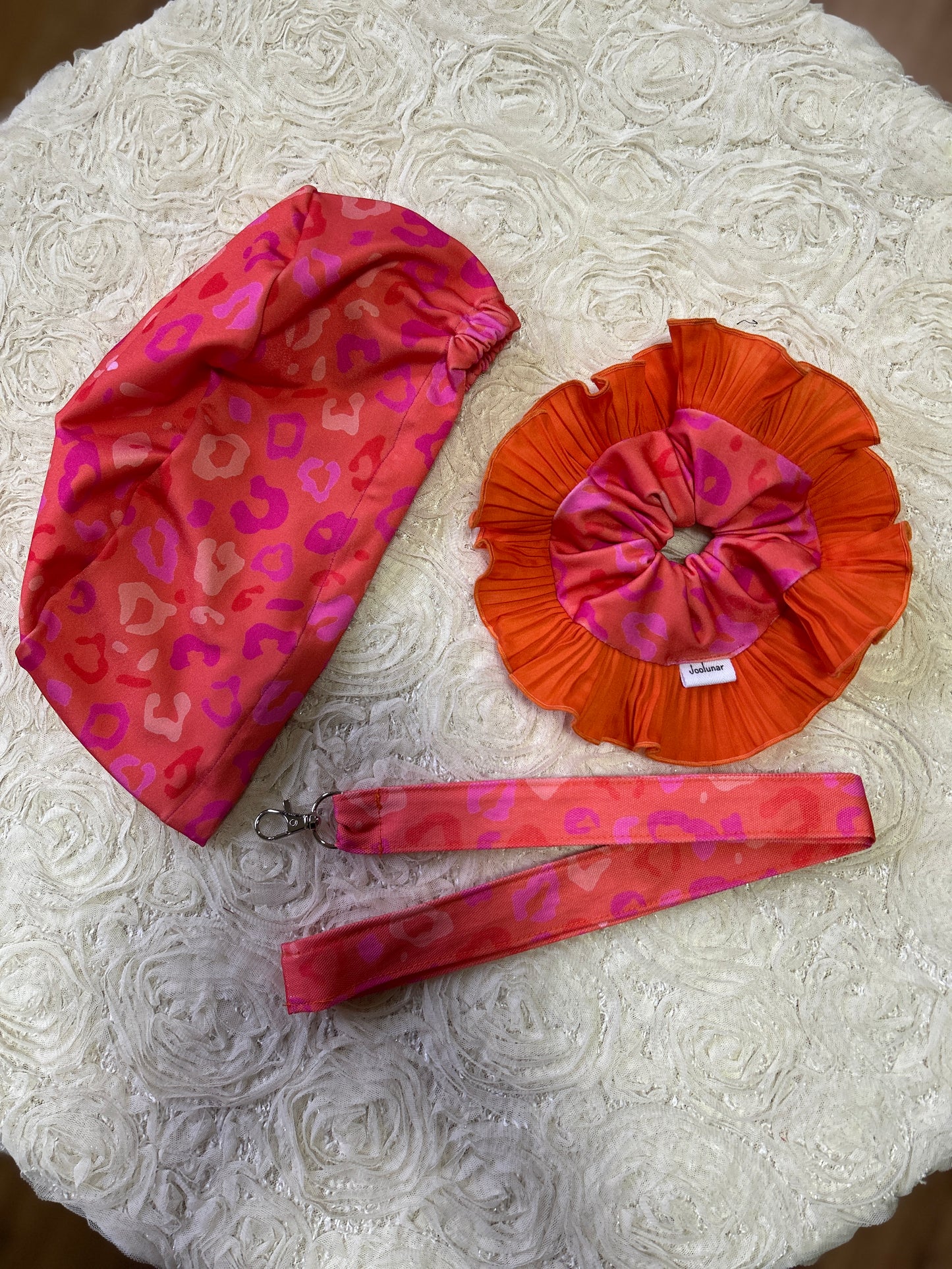 Conjunto Naranjo Print fucsia