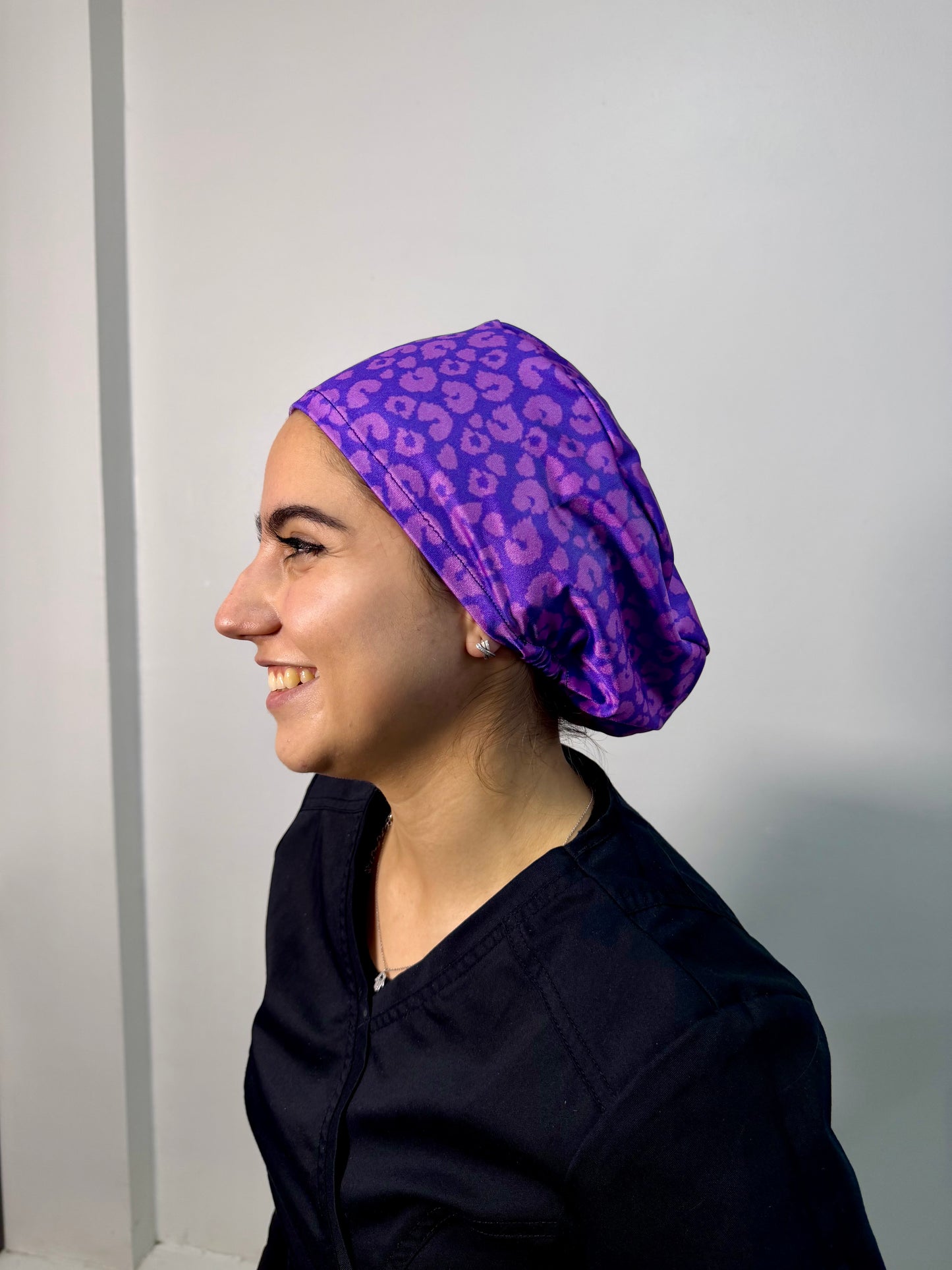 Cofia print morado