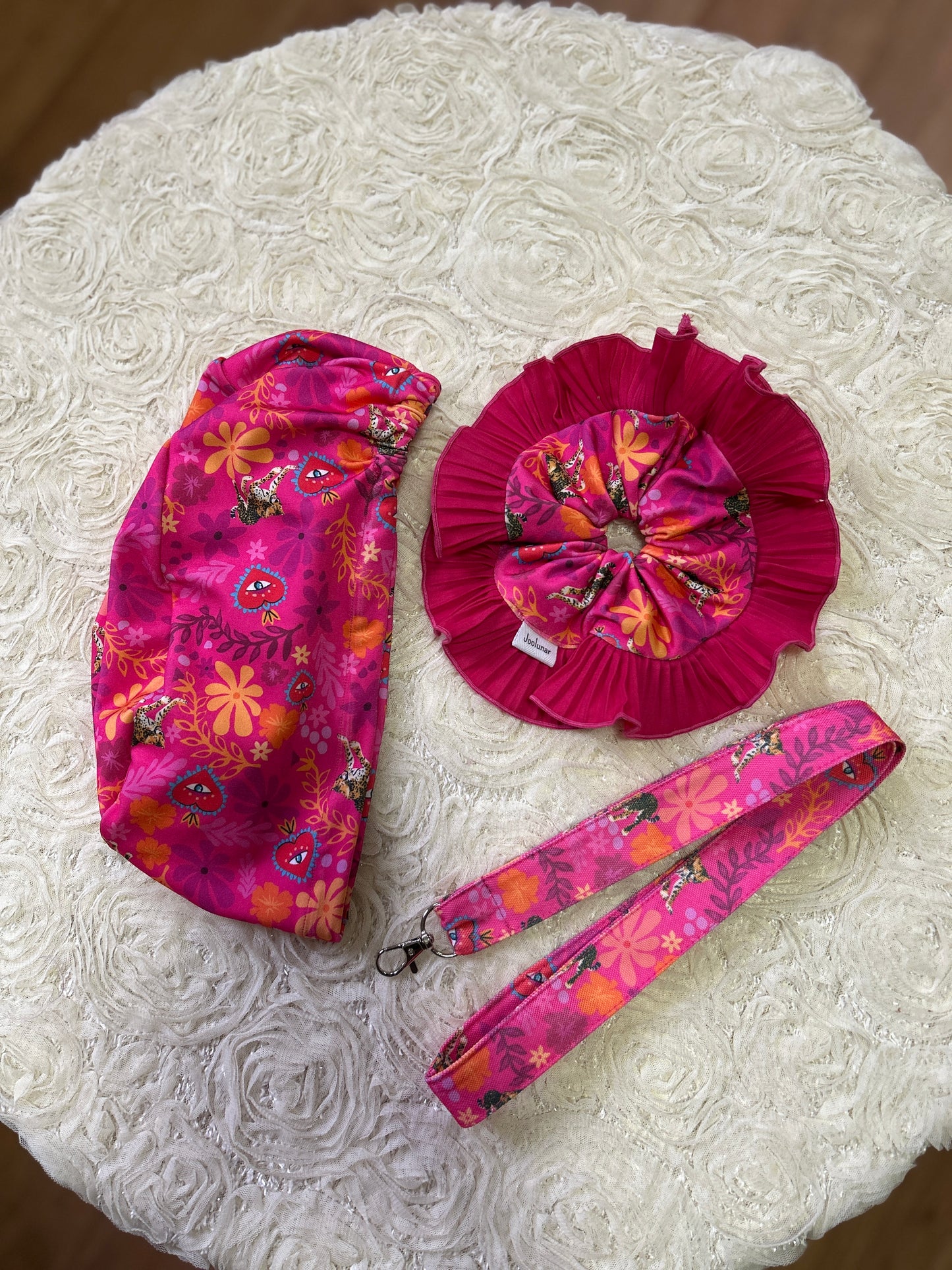 Conjunto fucsia leopardo