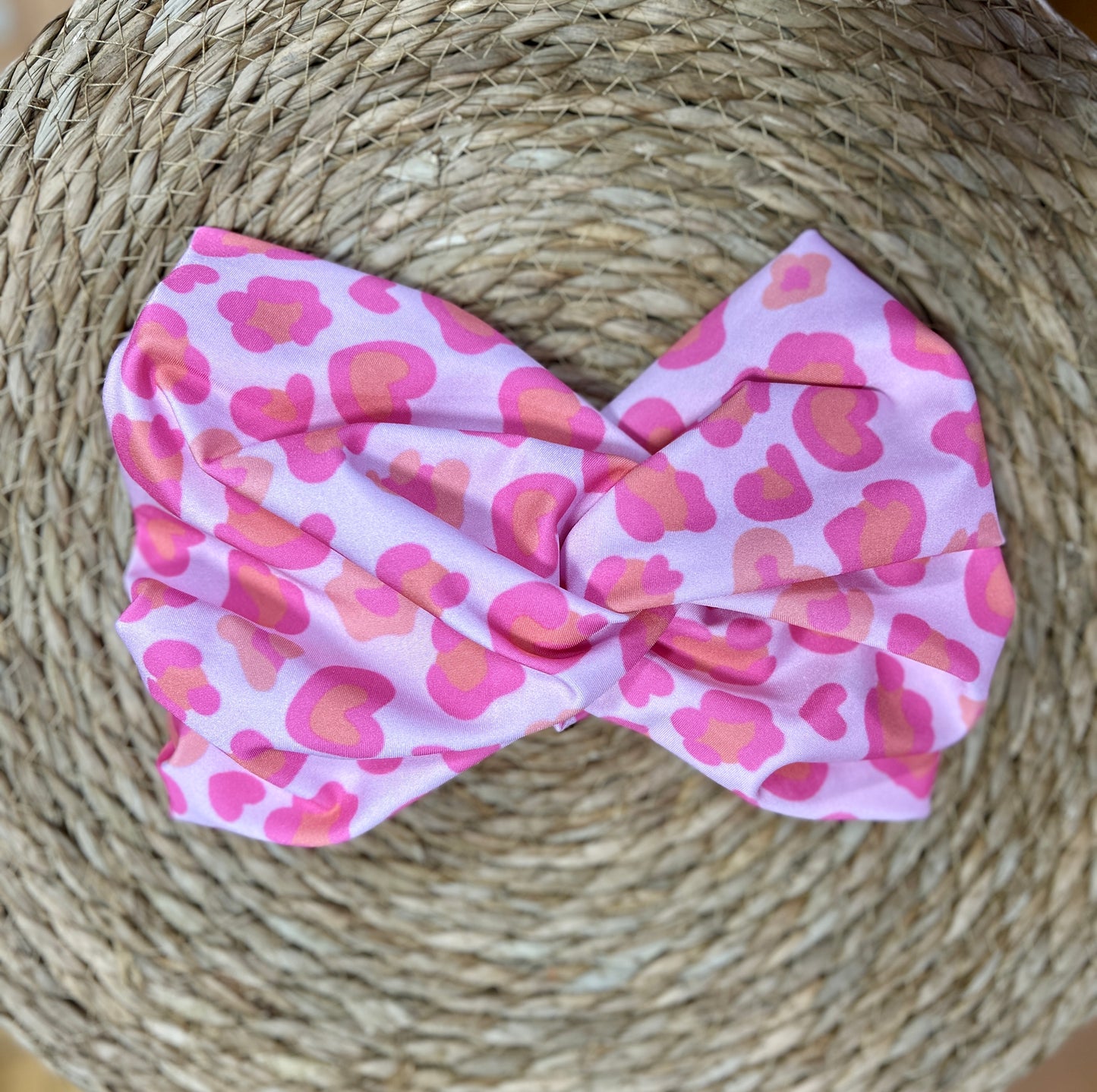 Turbante rosado print