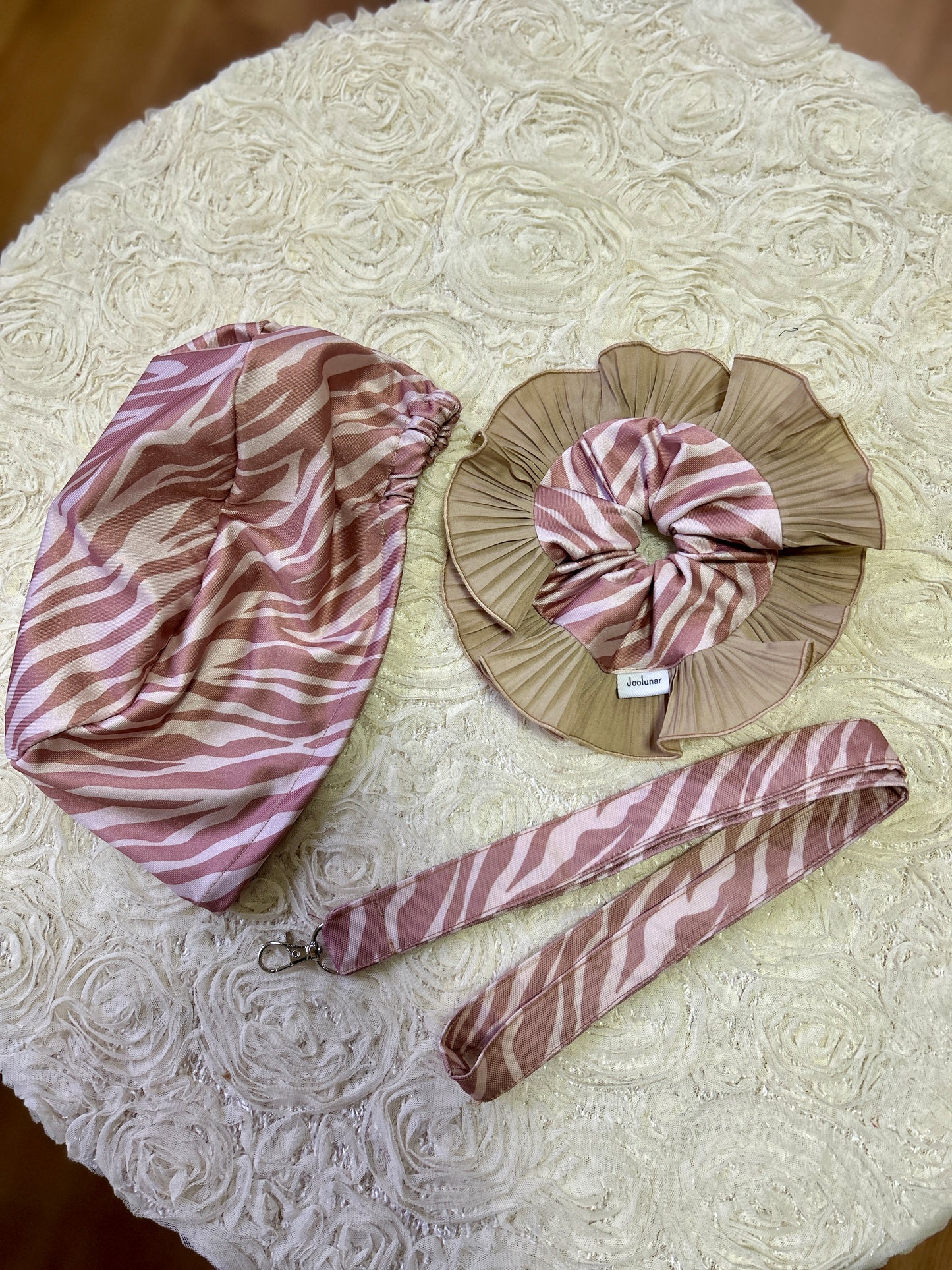 Conjunto beige cebra