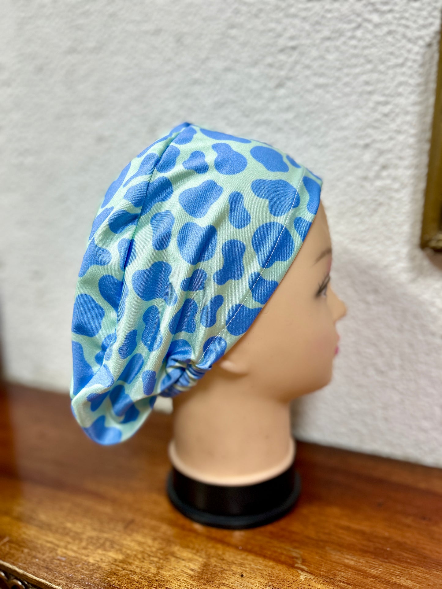 Cofia print celeste