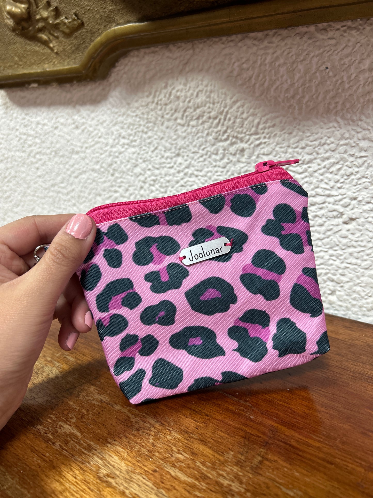 Monedero fucsia print