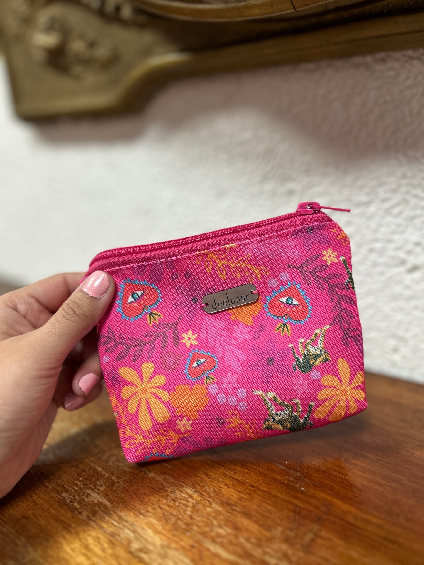 Monedero fucsia leopardo