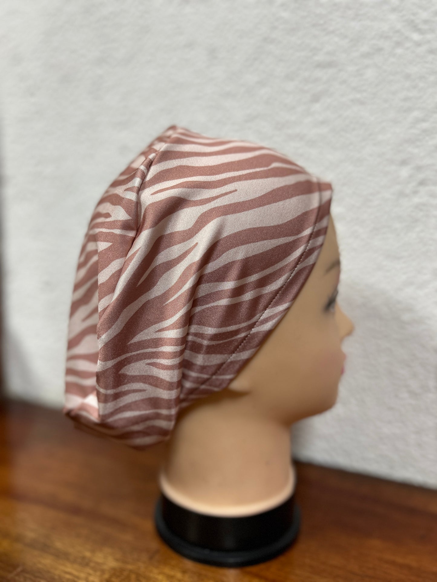 Cofia cebra beige