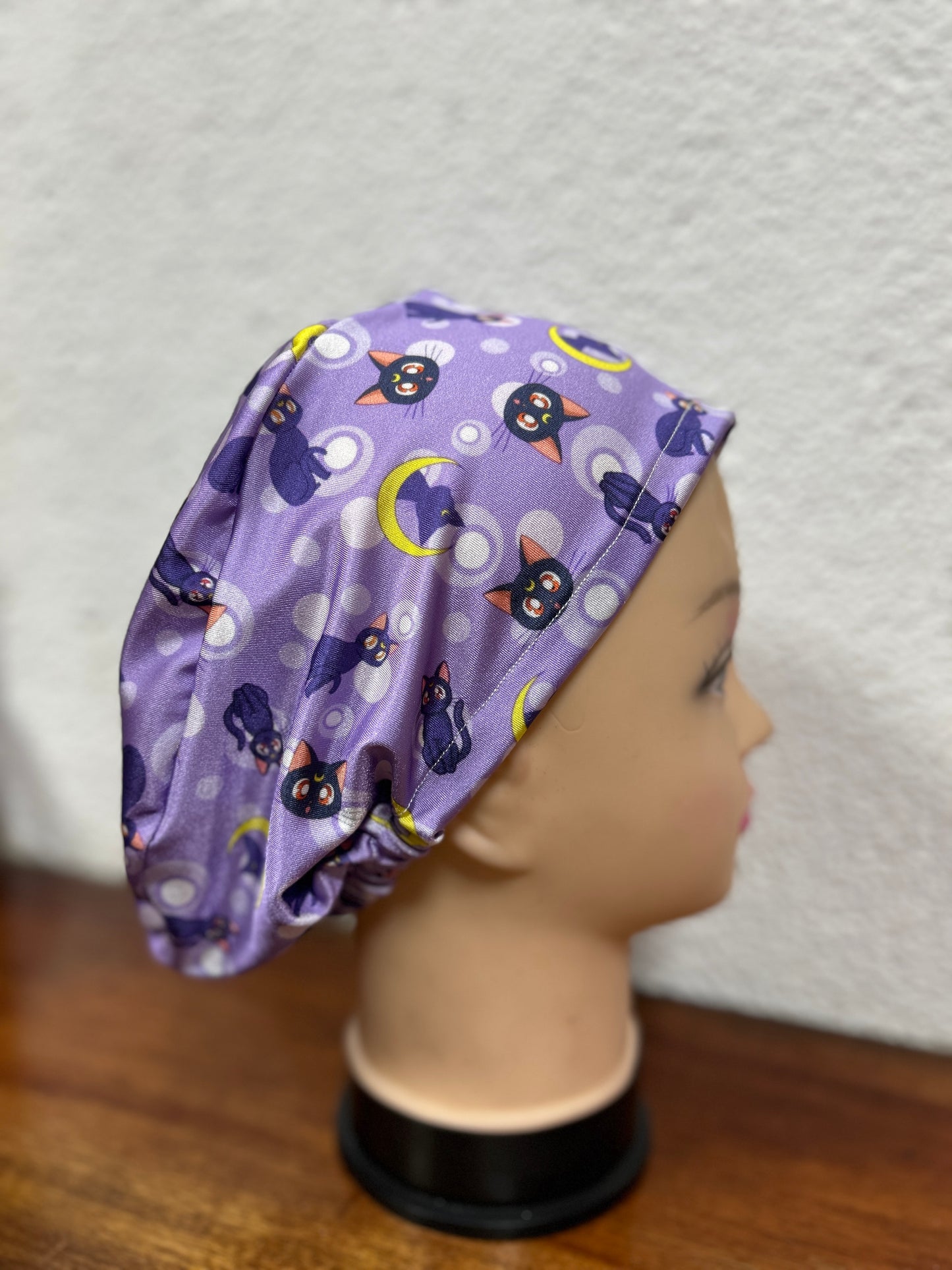 Cofia gatos violeta