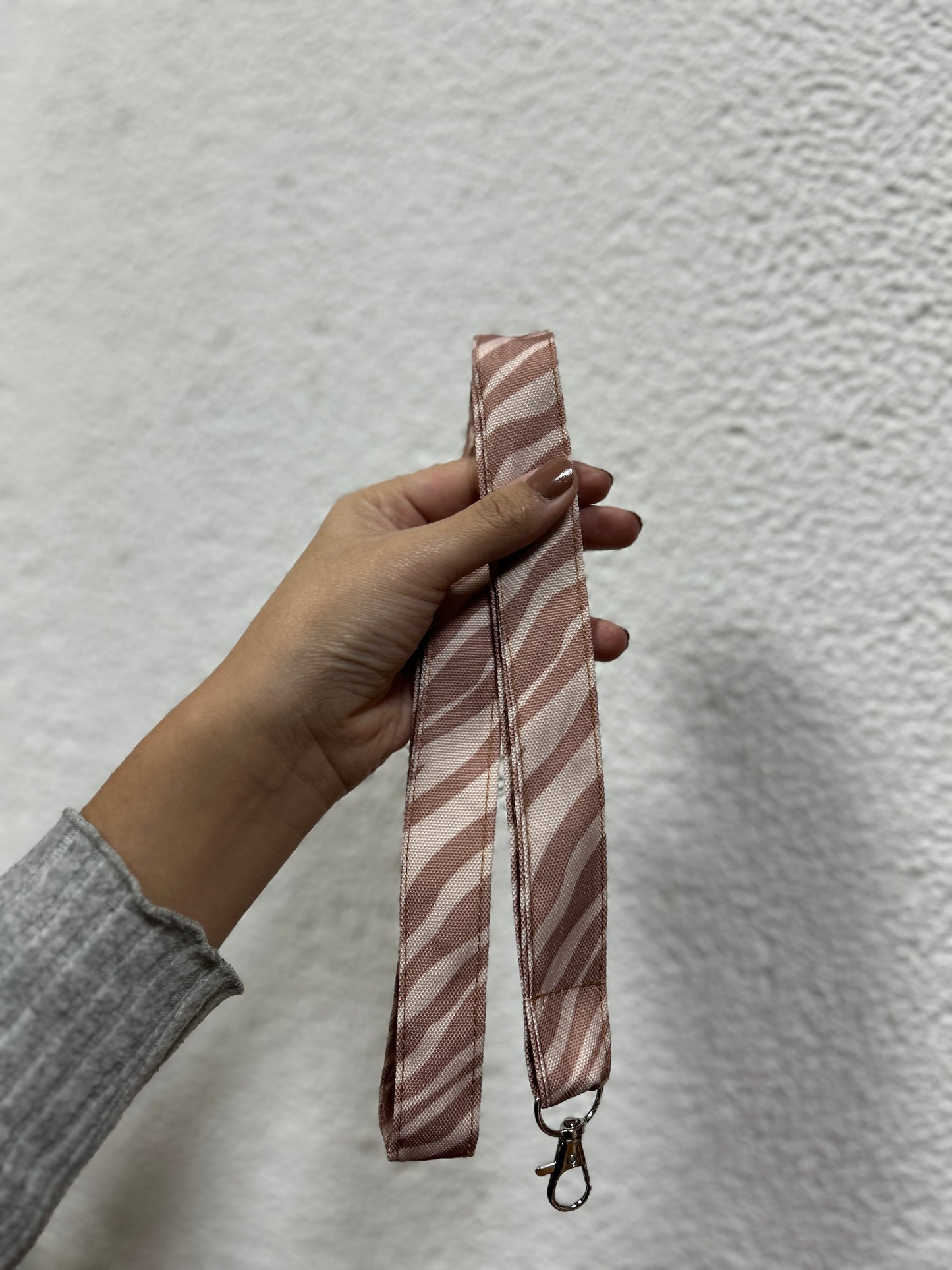 Landyard cebra beige