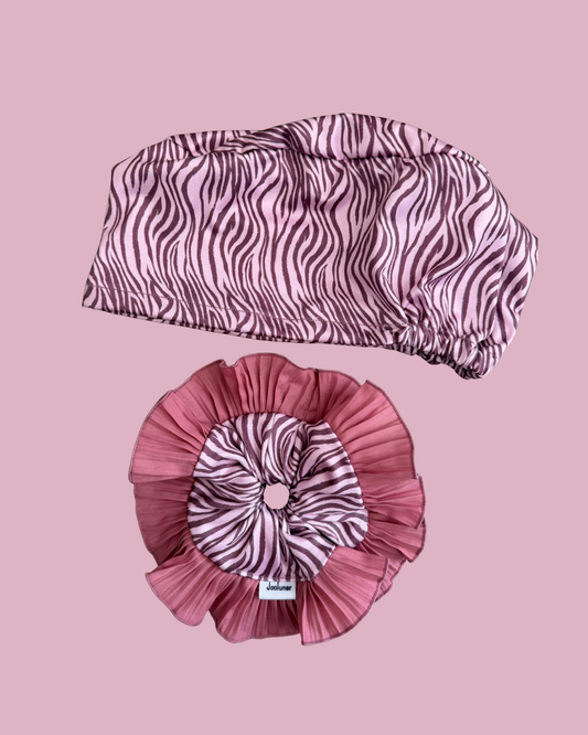 Conjunto palo rosa cebra