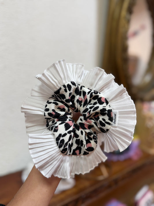 Rumba blanca print negro/rosado