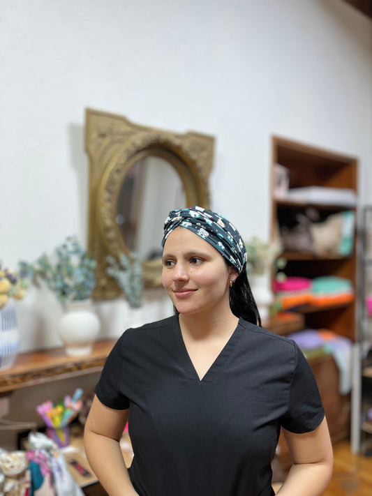 Turbante diente negro