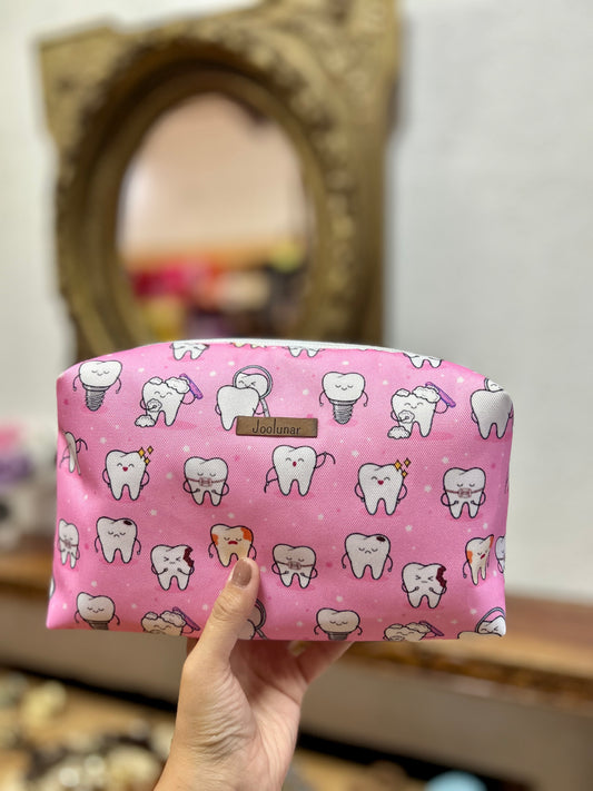 Neceser dientes rosado