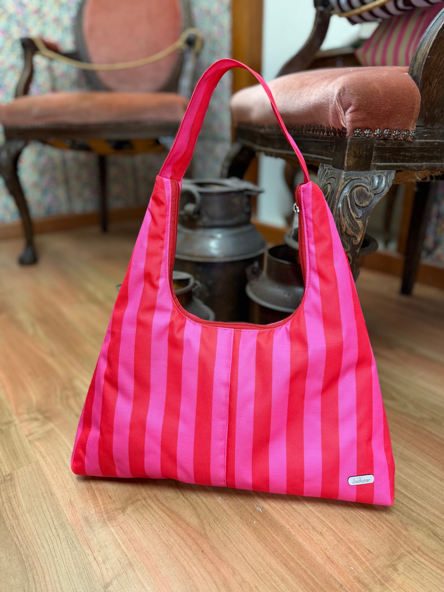 Bronx lineas fucsia/rojo