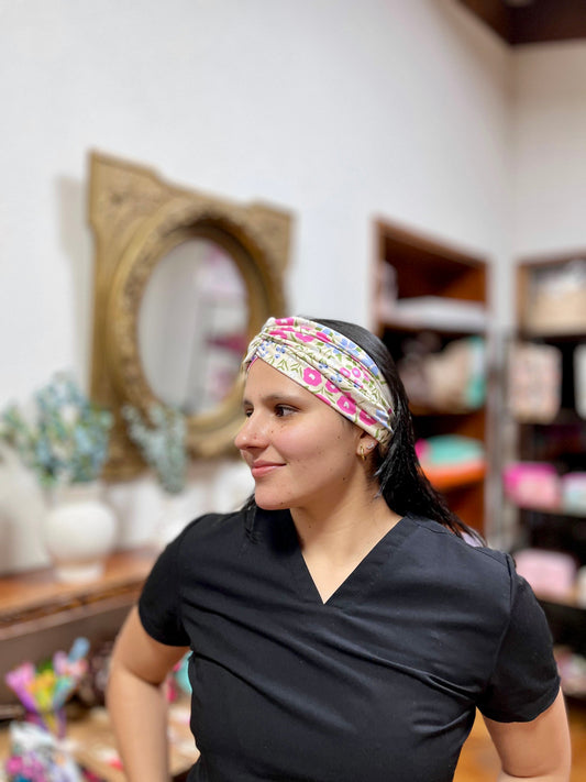 Turbante flores