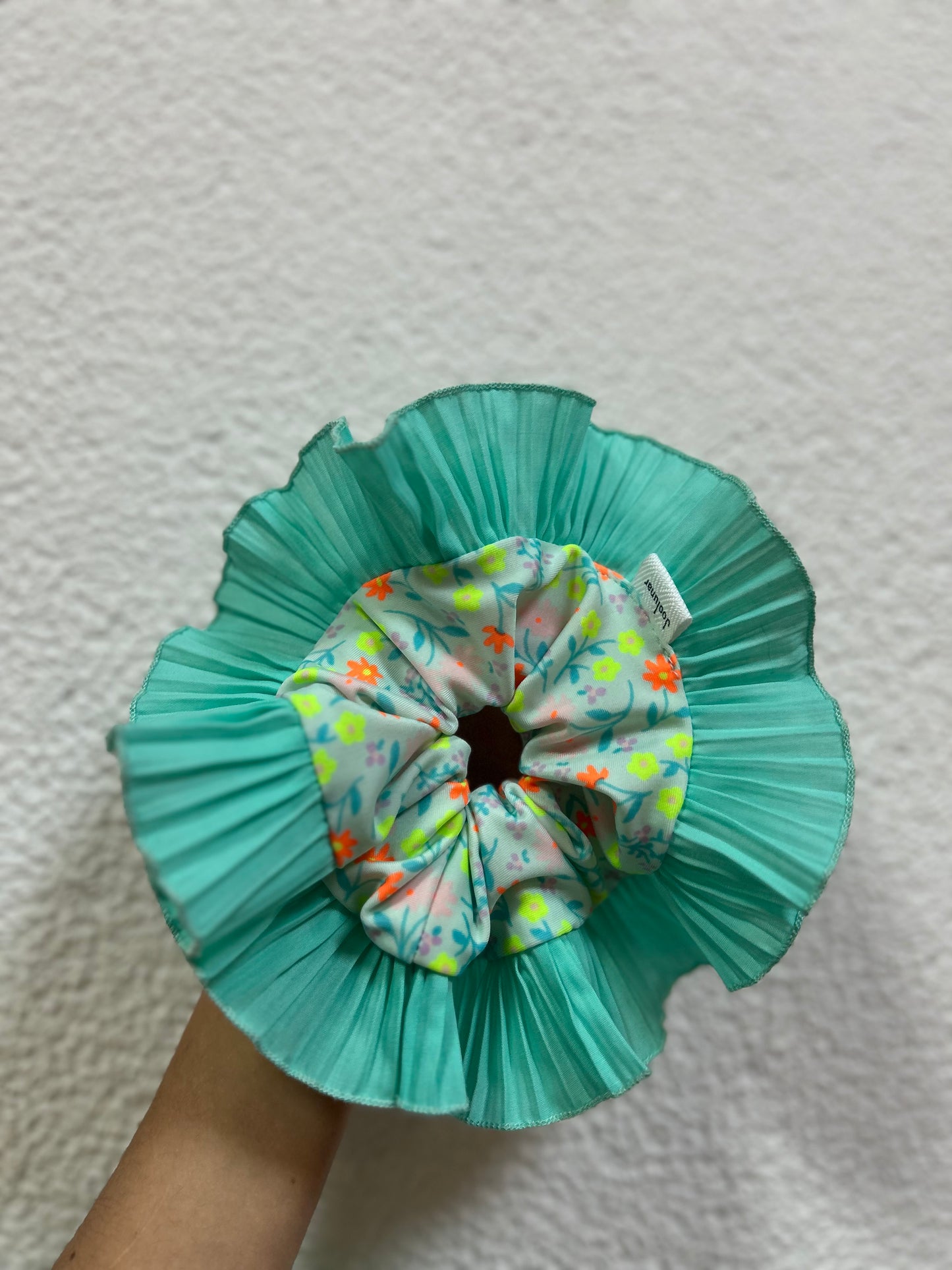 Rumba verde agua mini flores