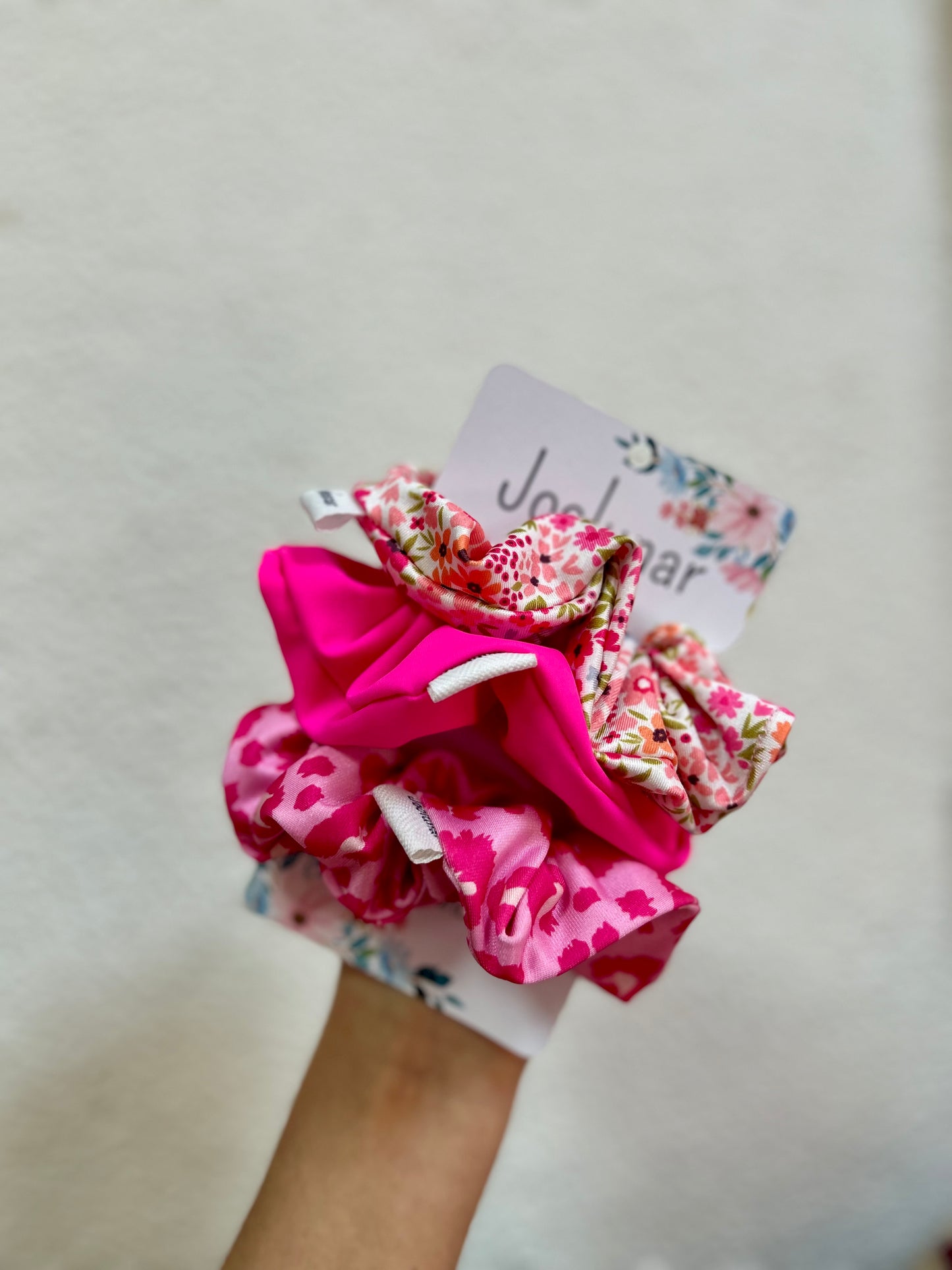 Pack Scrunchie 3 unidades fucsia