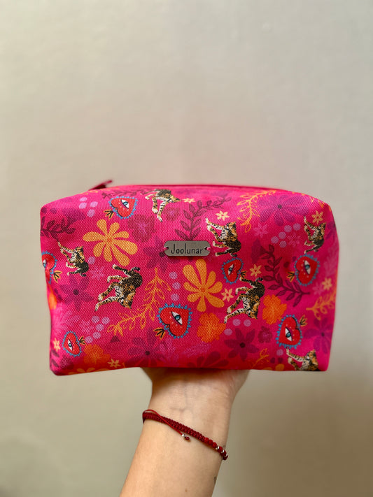 Neceser leopardo fucsia