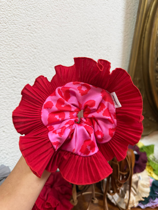 Rumba roja print con fucsia