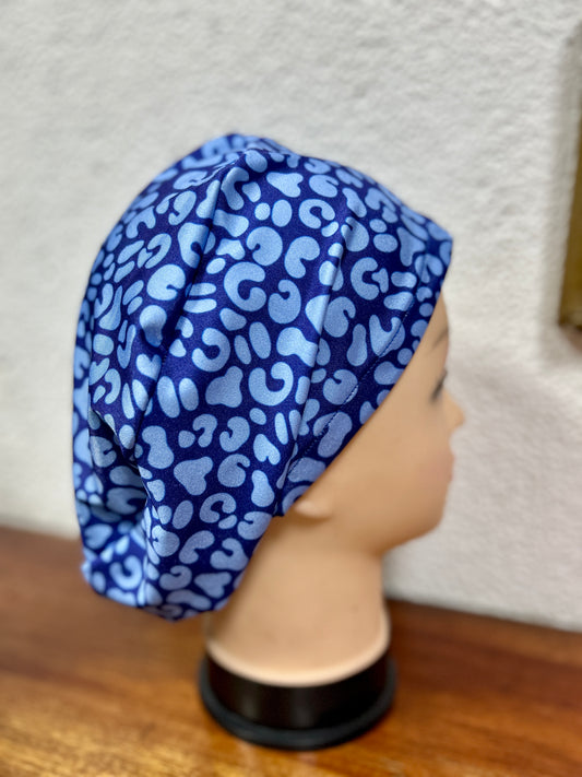 Cofia azul marino print