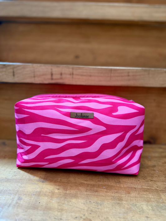Neceser cebra fucsia