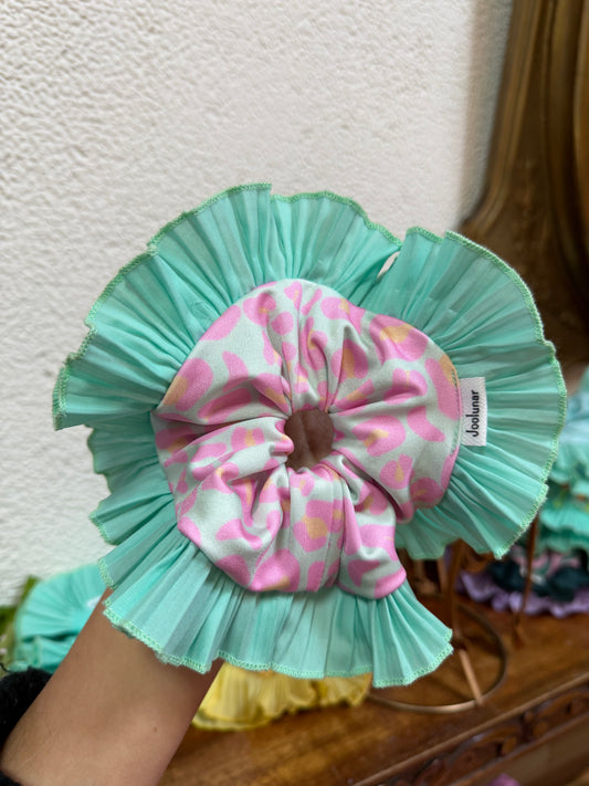 Rumba verde agua print rosado