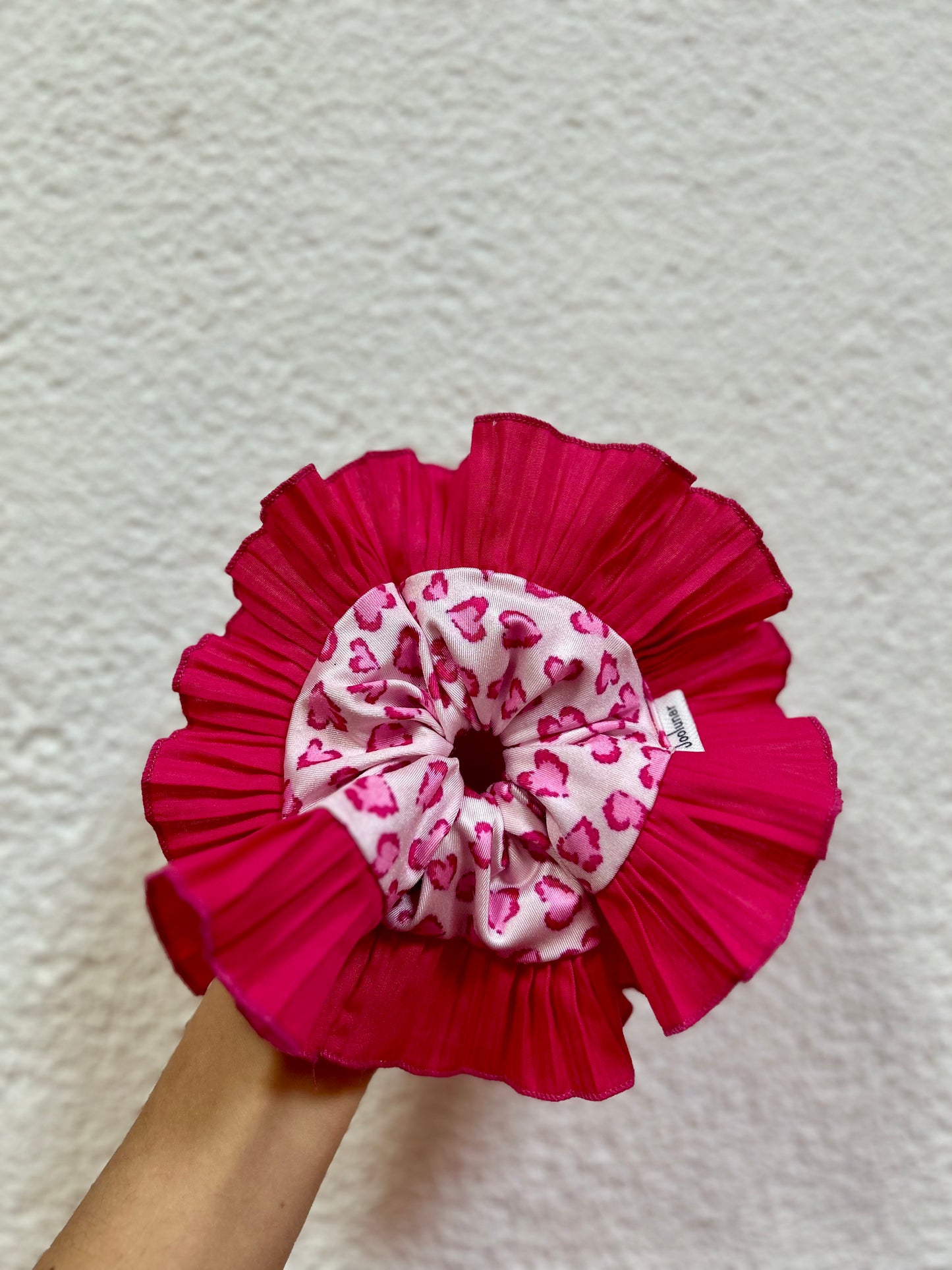 Rumba print corazones fucsia