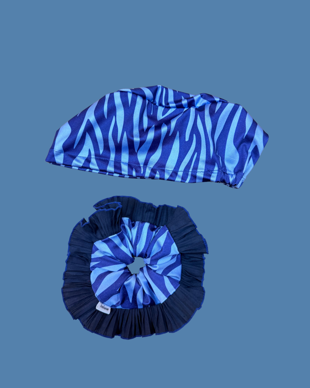 Conjunto azul marino cebra