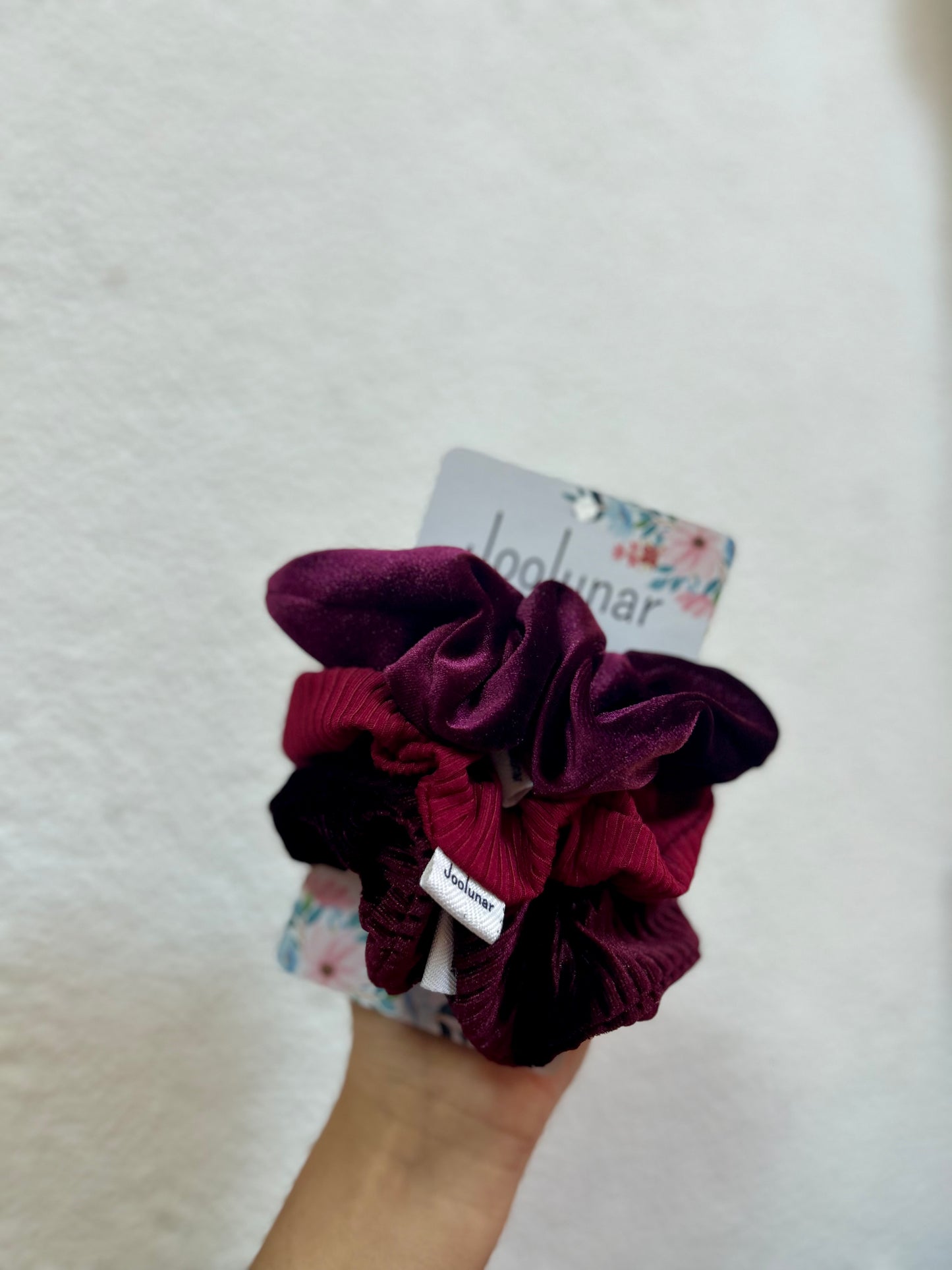 Pack Scrunchie 3 unidades burdeo
