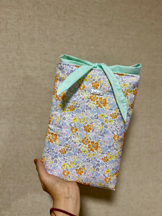 Funda libro flores