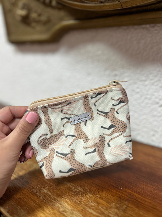 Neceser leopardo beige