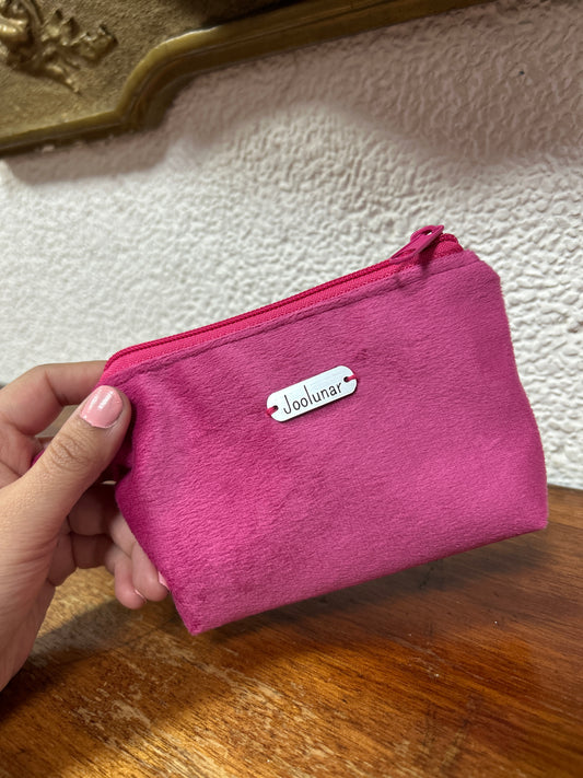 Monedero fucsia felpa