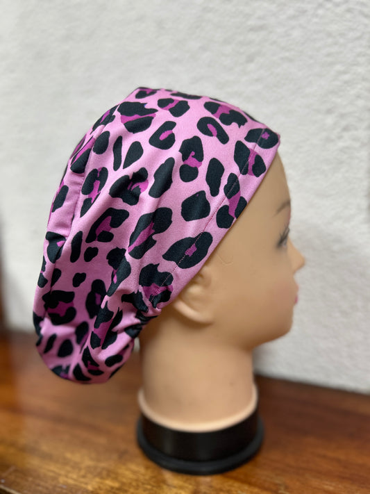 Cofia rosada/ animalprint
