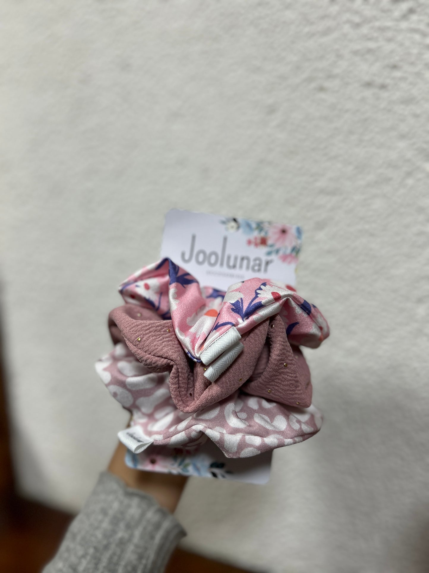 Pack scrunchie rosado