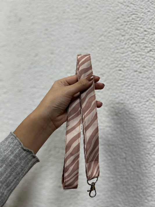 Landyard cebra beige