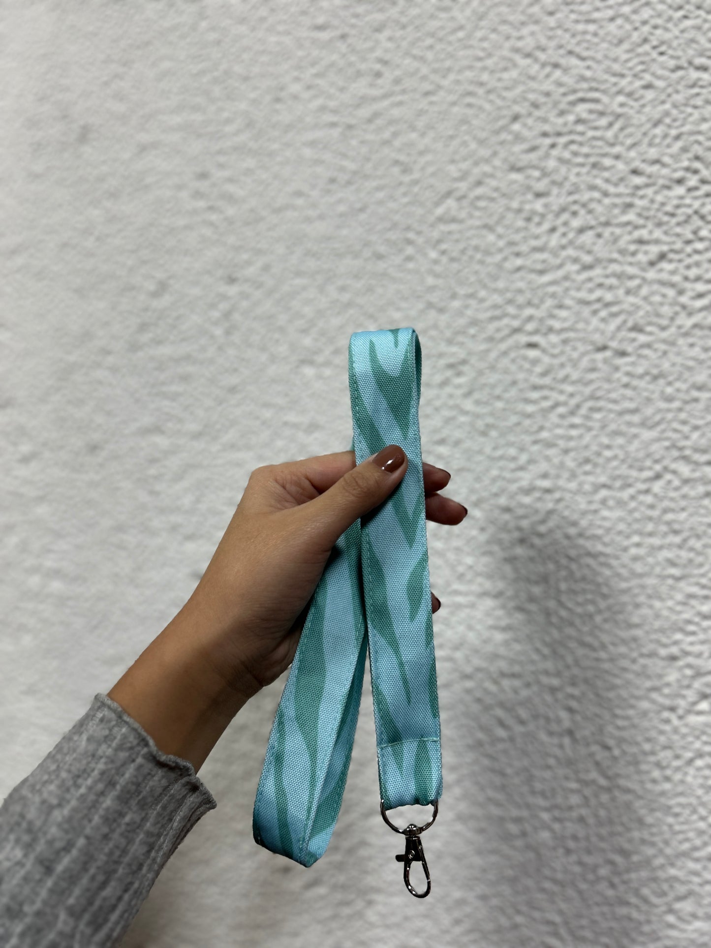 Landyard cebra celeste