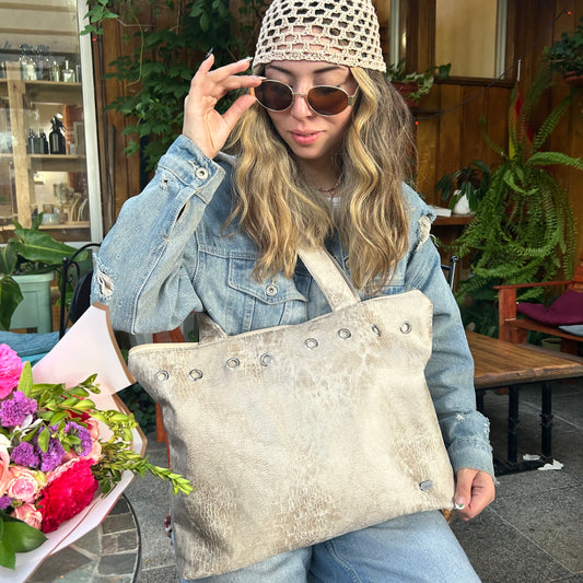 Tote bags beige
