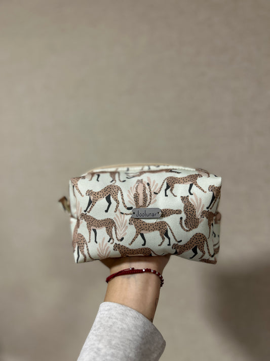 Neceser leopardo beige